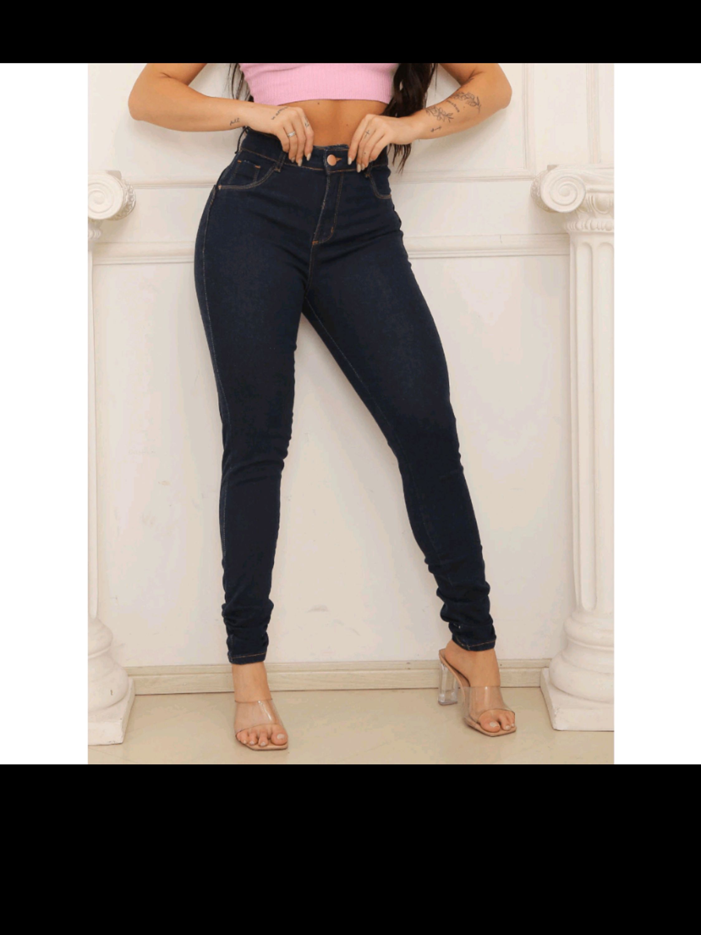 Calça jeans fem skiny