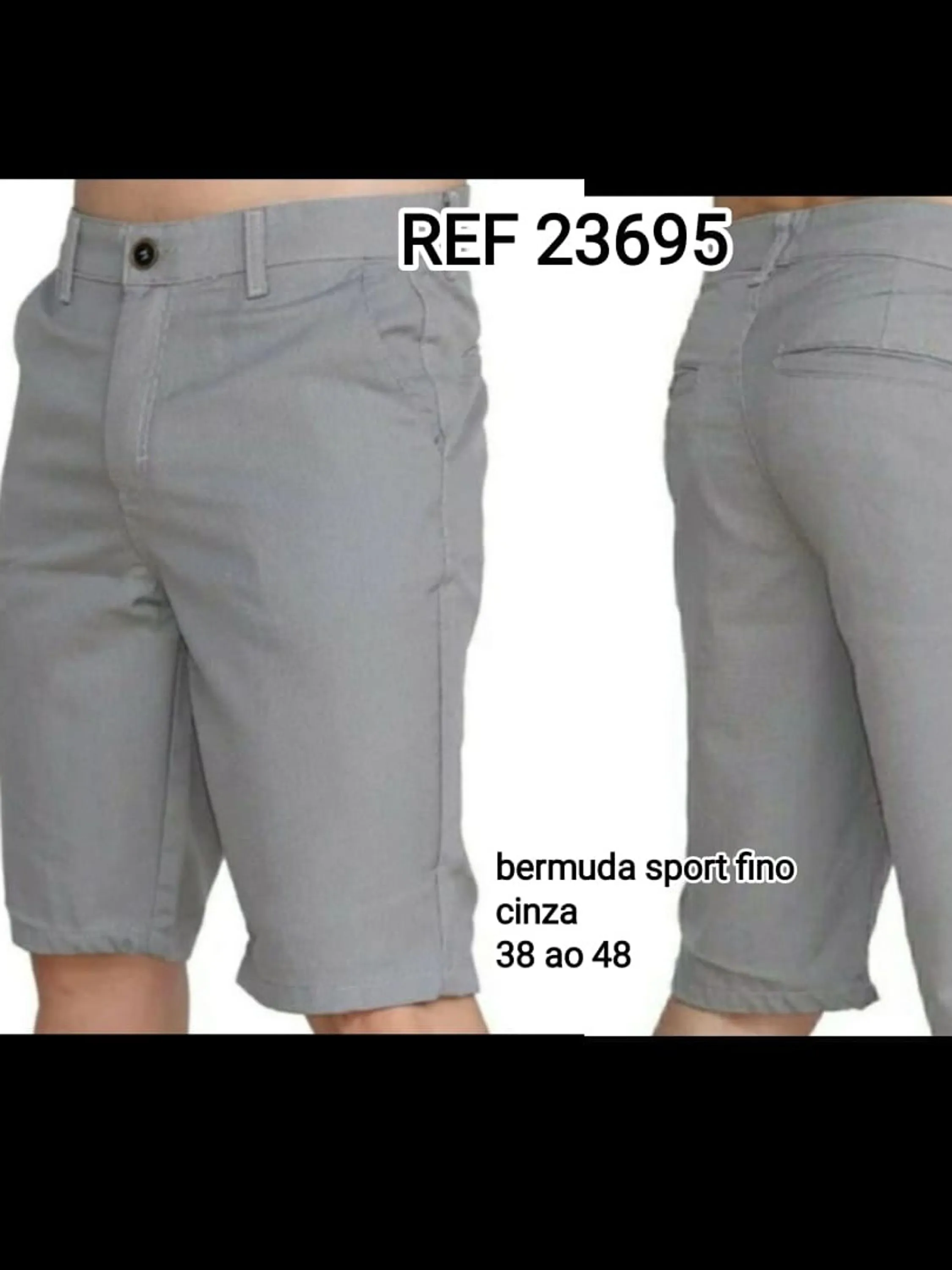 Bermuda masc sport fino