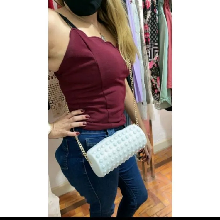 Promoção Afanda: Bolsa pop it tiracolo de apertar