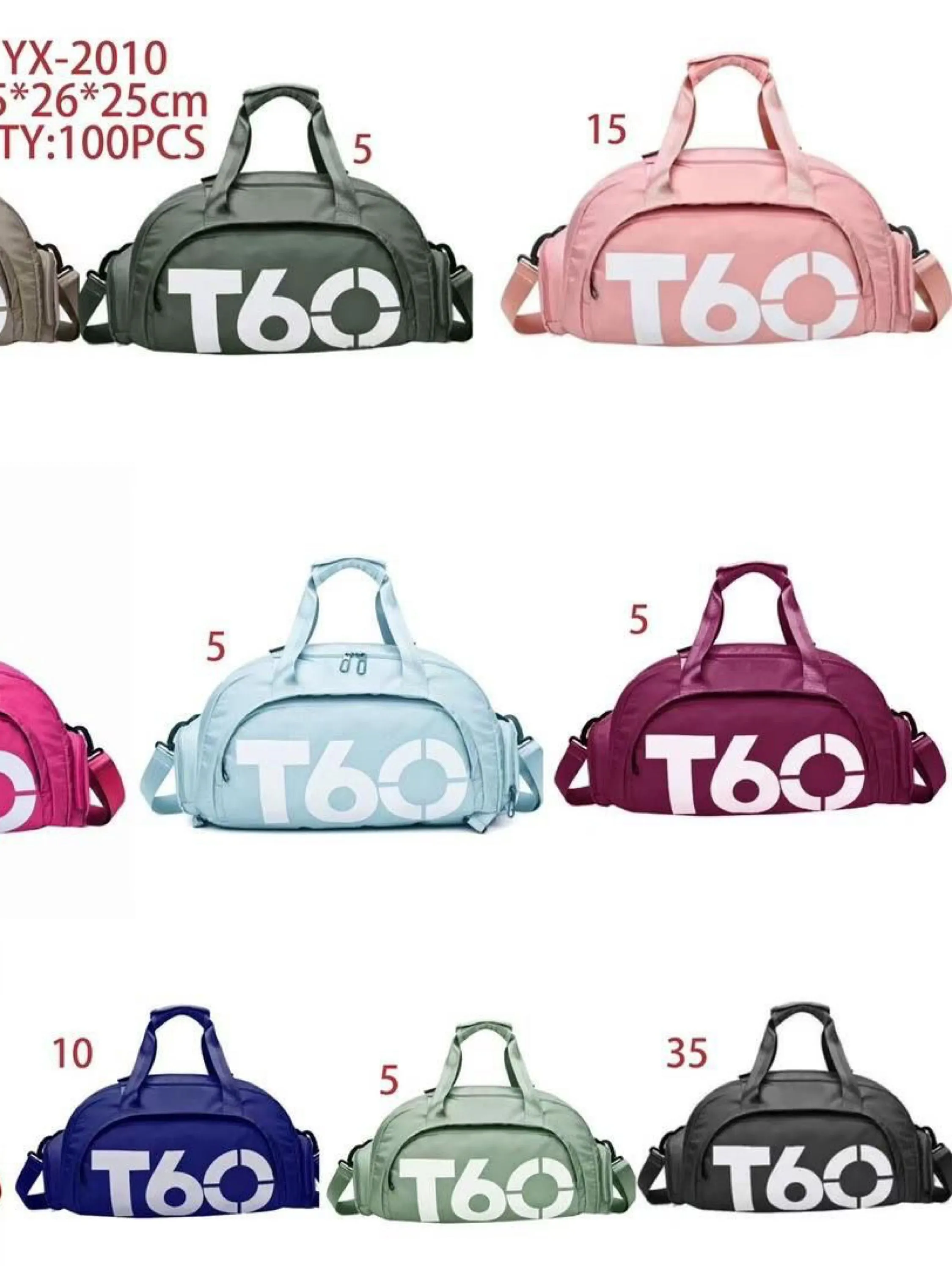 Bolsa mala t60 vira mochila impermeável 25cm