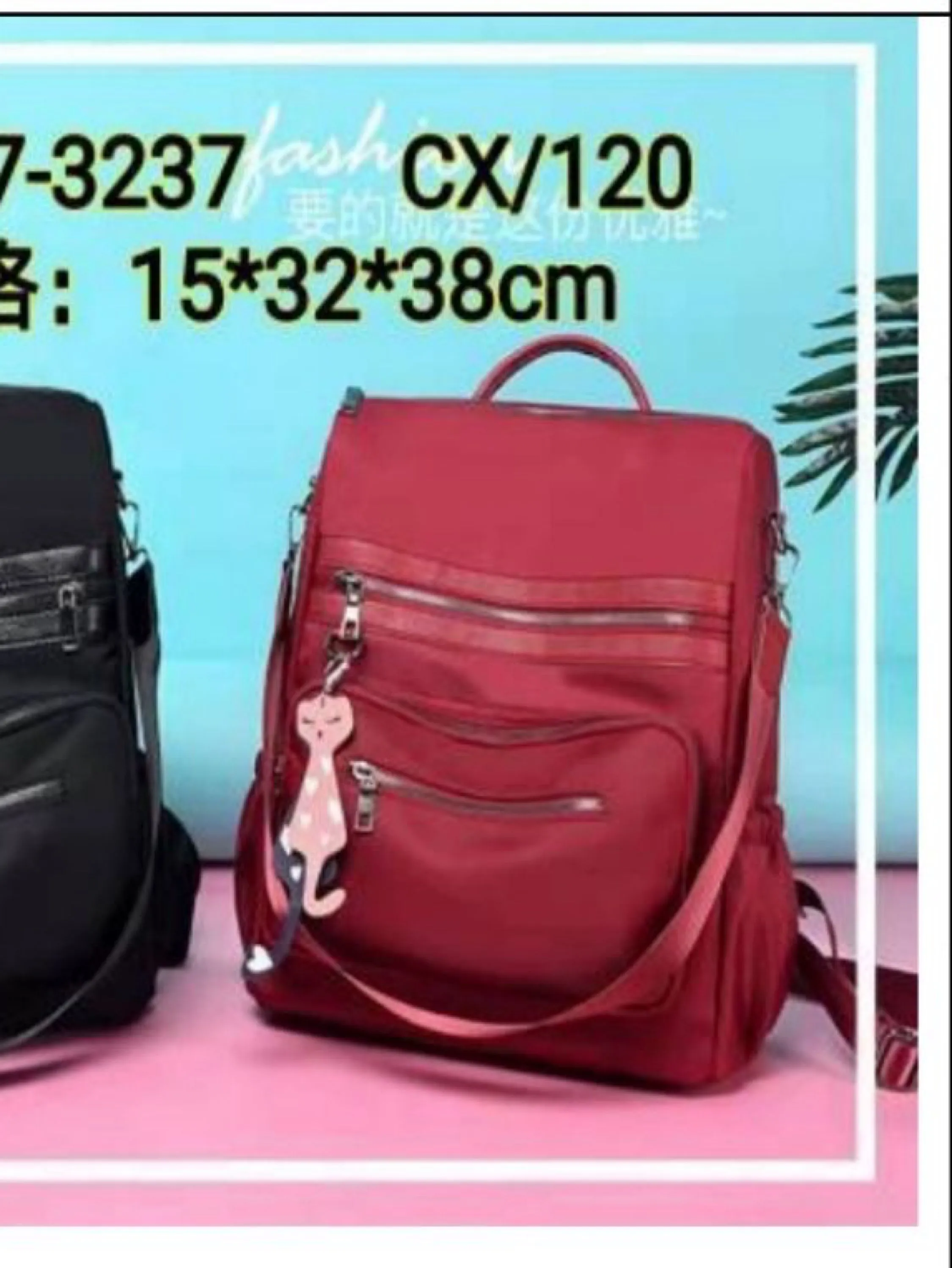 Mochila impermeável (#3237)c/ alça para virar bolsa