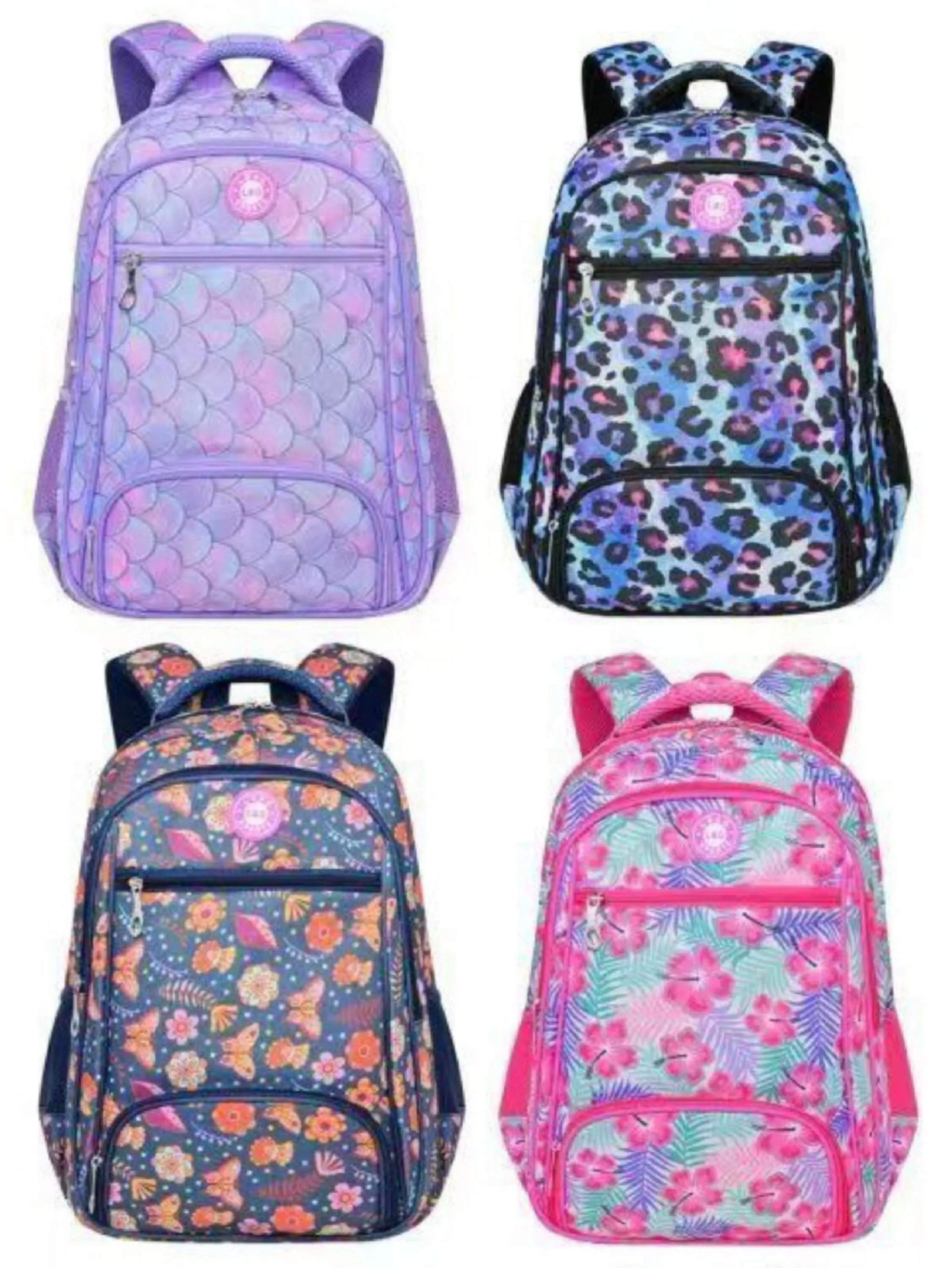 Mochila impermeável sintético cores bonitas F107#