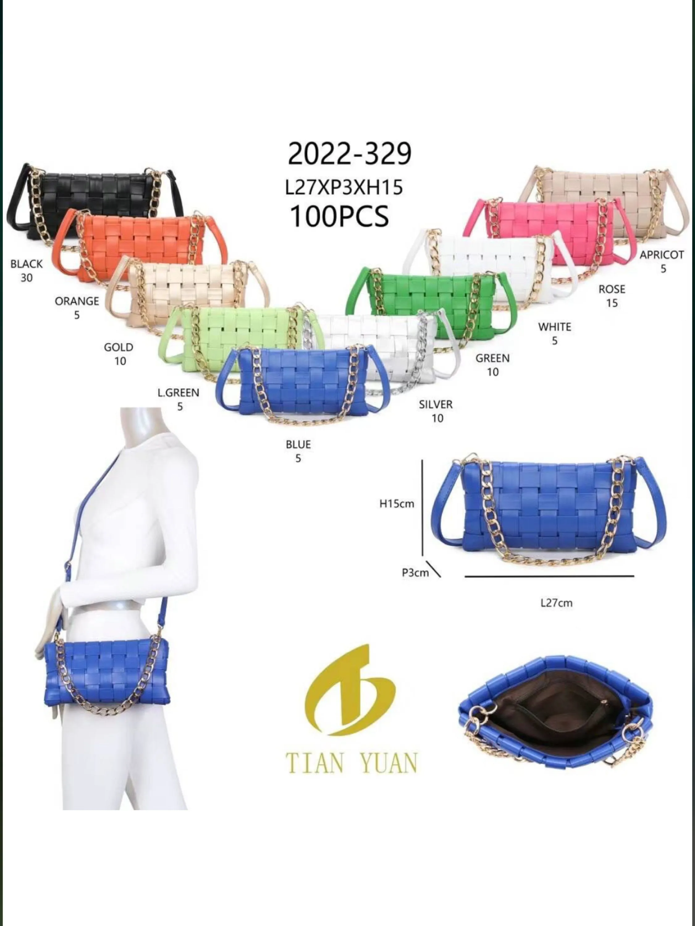 Bolsa transversal transada #2022-329