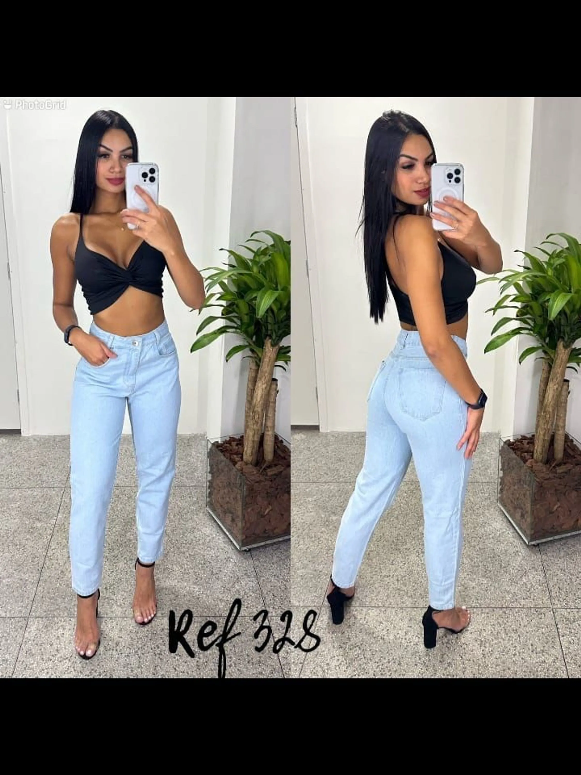 Calça mom feminina sem laycra lija