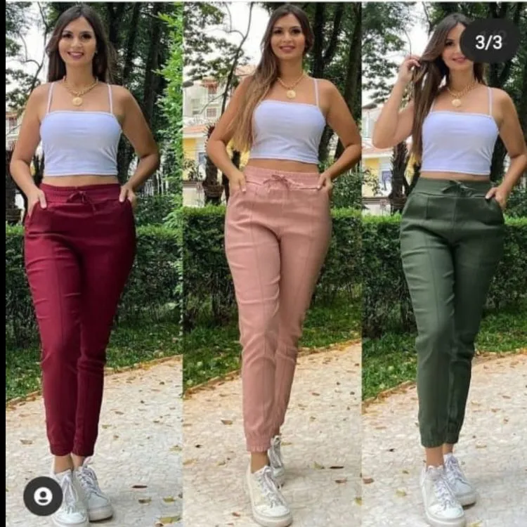 Calça jogger Alisa Moda Feminina