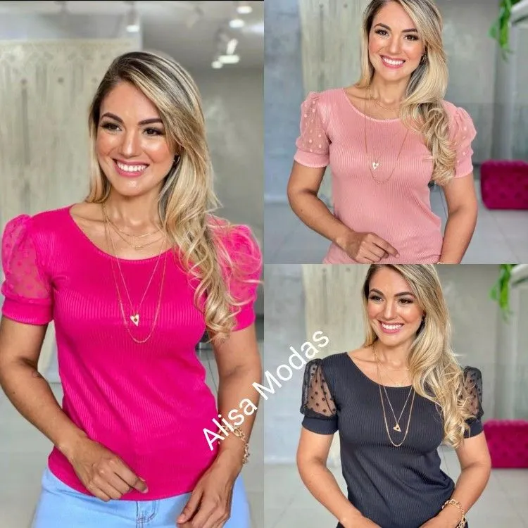 Blusa manga curta