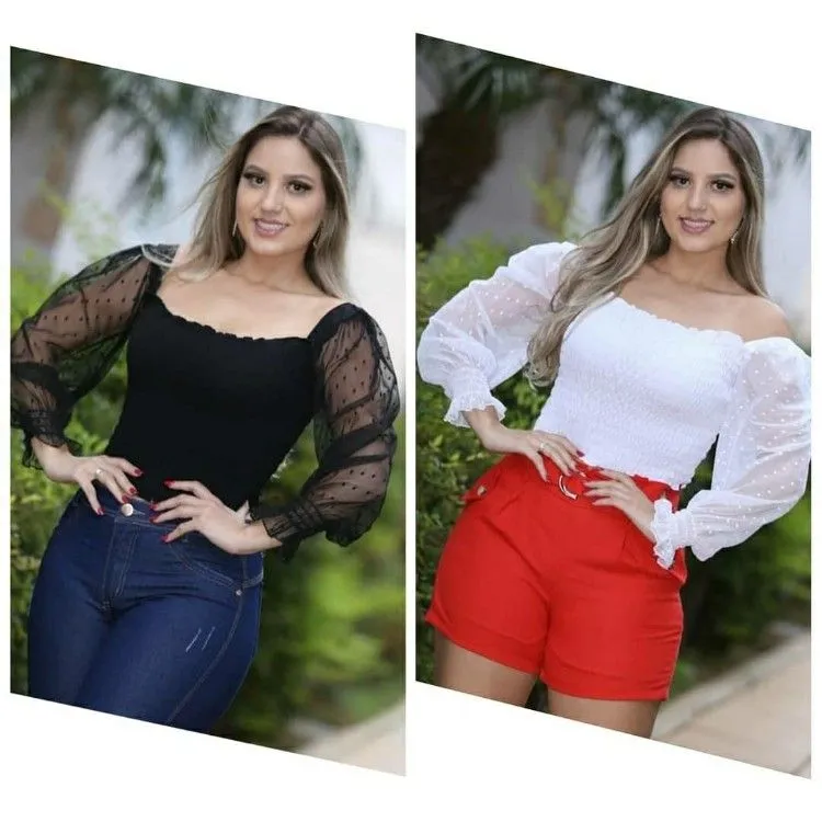 Blusa manga longa