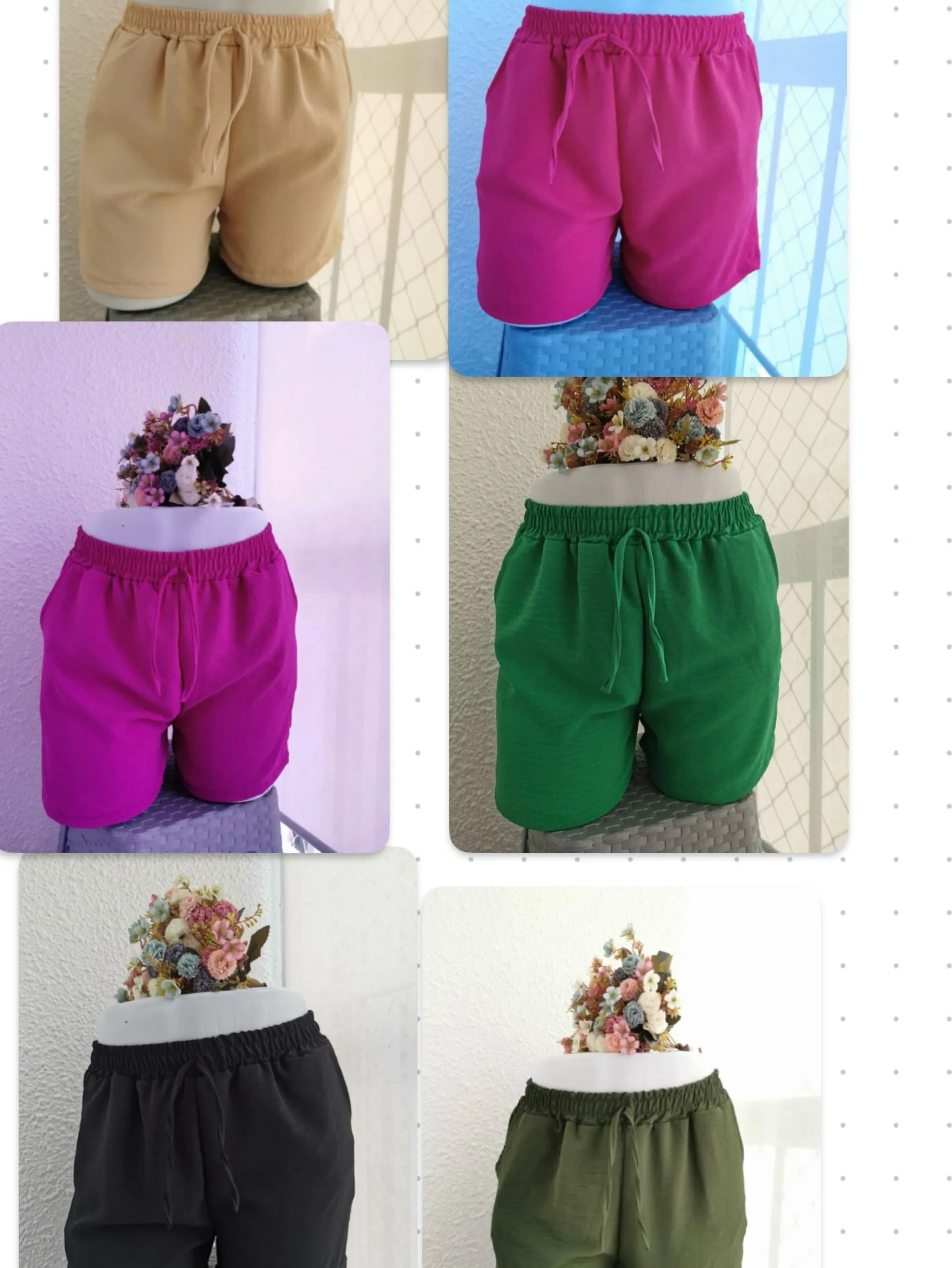 short feminina de duna com bolso