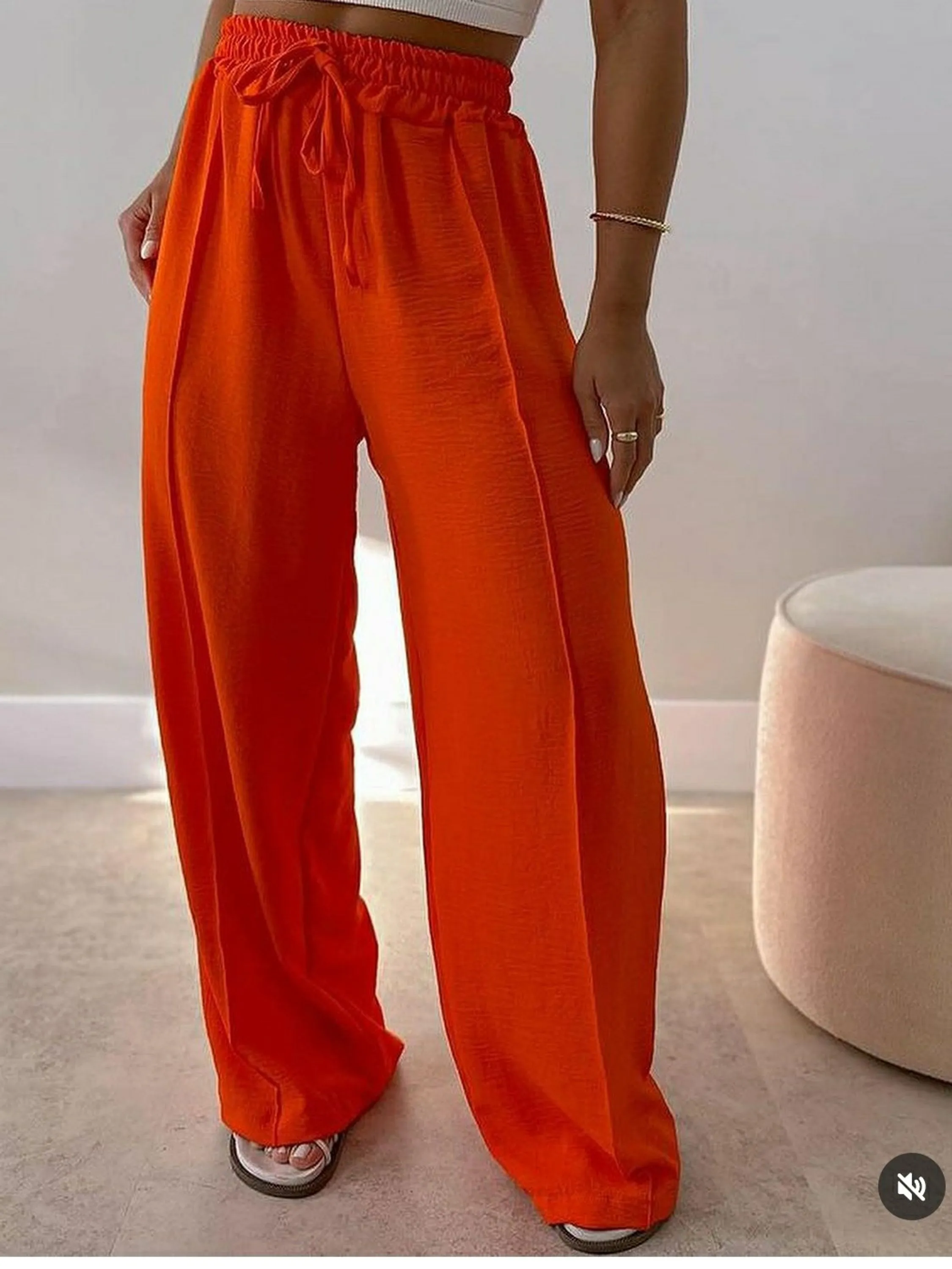 Calça pantalona duna feminina