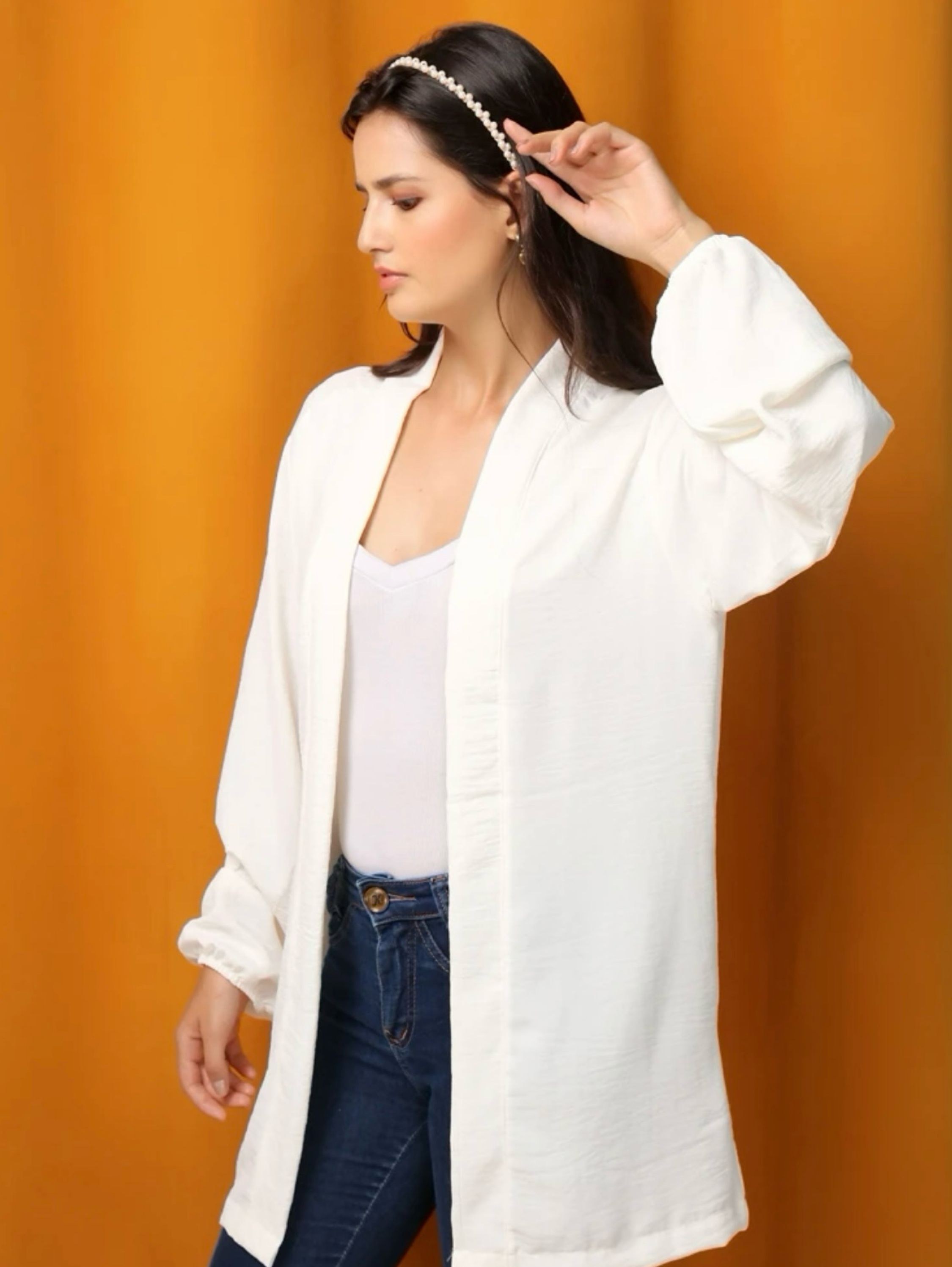 Casaquinho Cardegan De Manga longa Tecito Duna gg