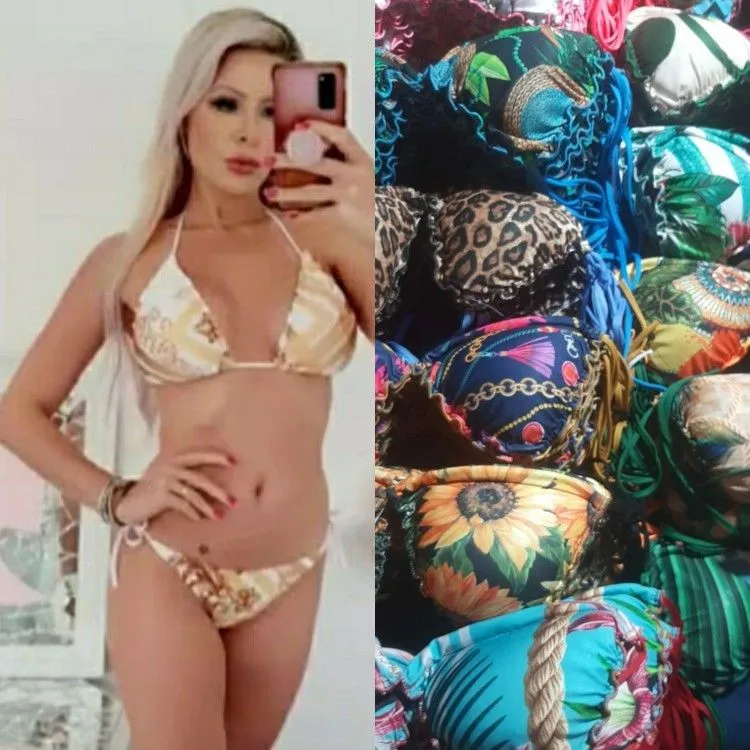 Biquíni conjunto estampada variadas