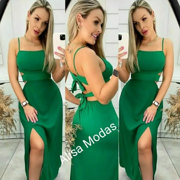 Vestido longo com bojo