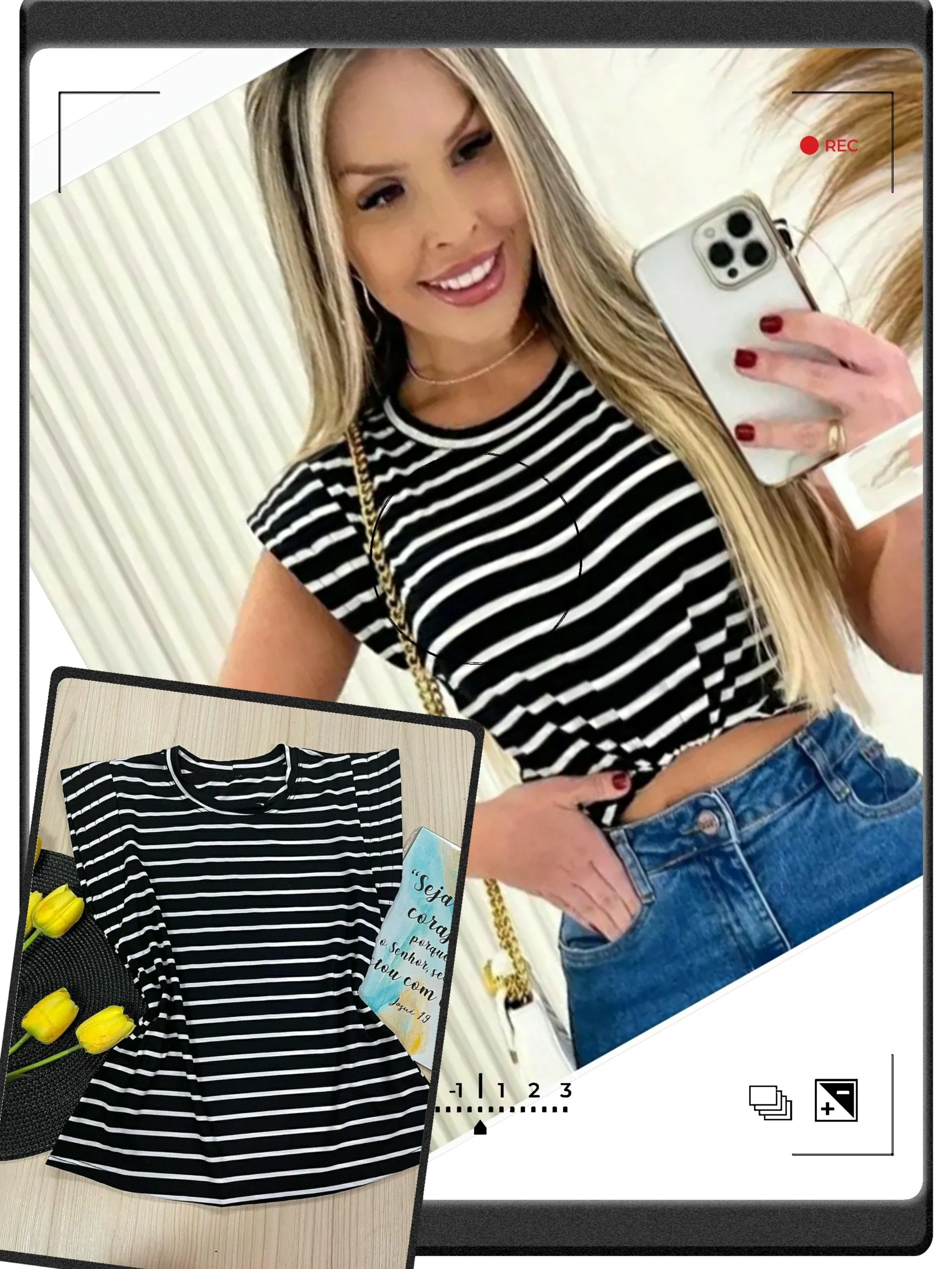 Blusa manga curta