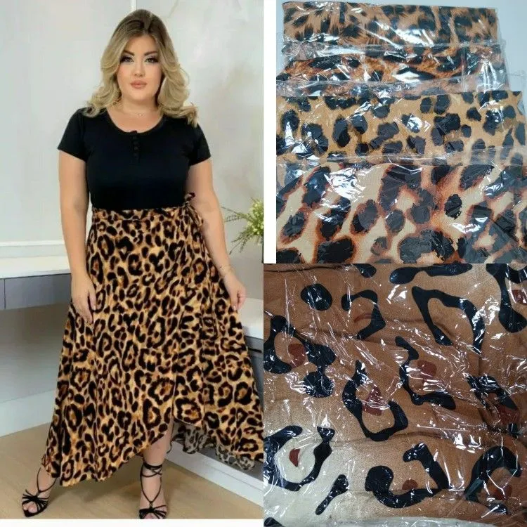 Saia envelope Animal print variados gg