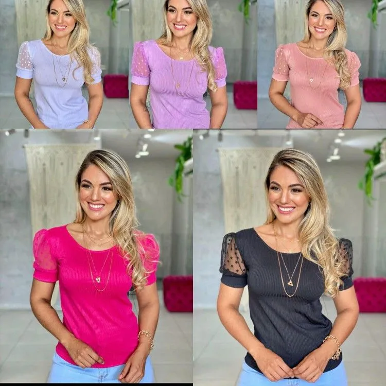 Blusa manga curta