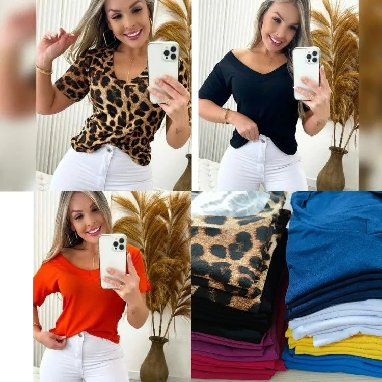 Blusa manga curta