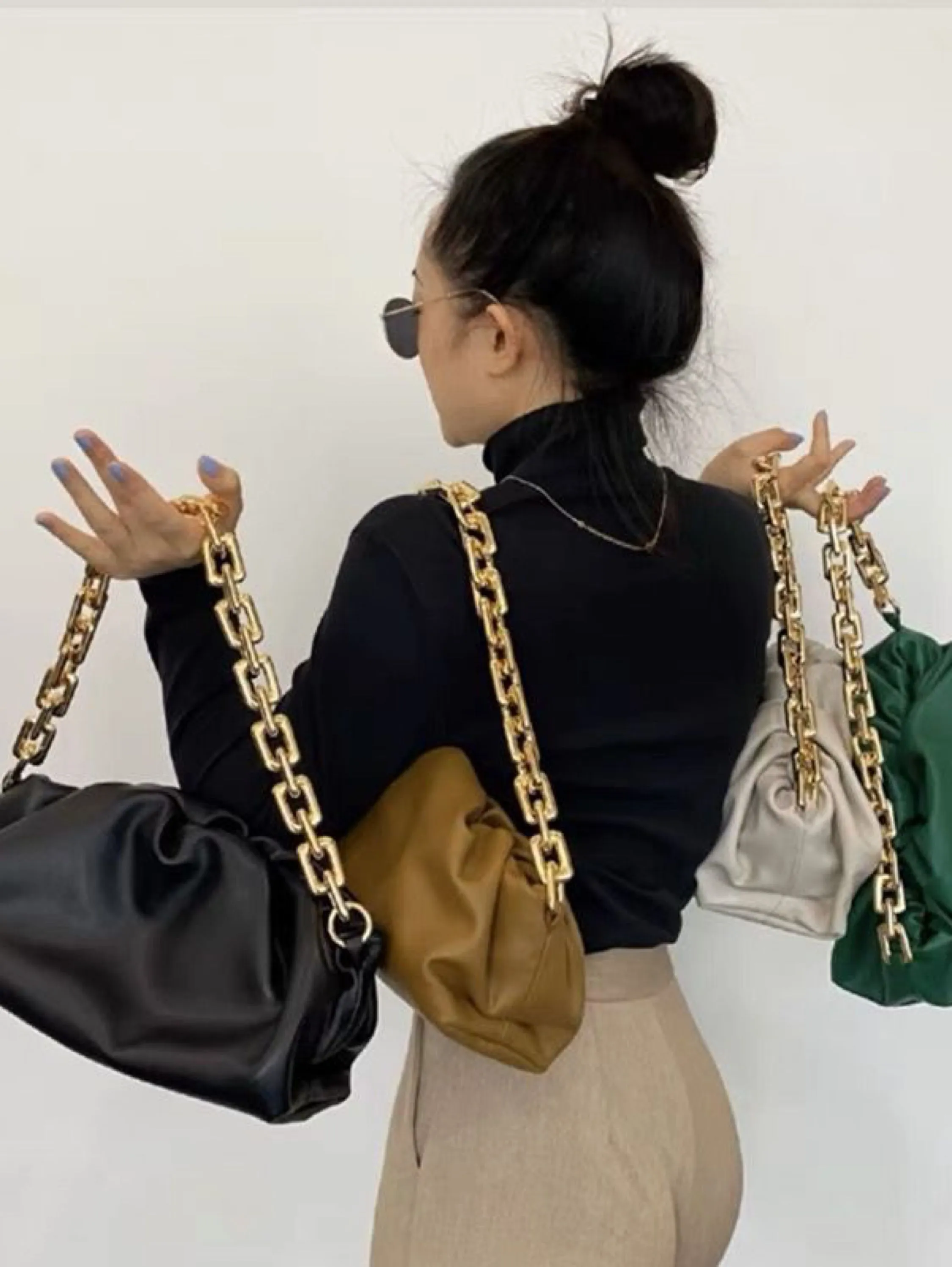 Bolsa Feminina com Alça Transversal Inspiração de Bottega Veneta PROMOÇÃO!!!#2021#