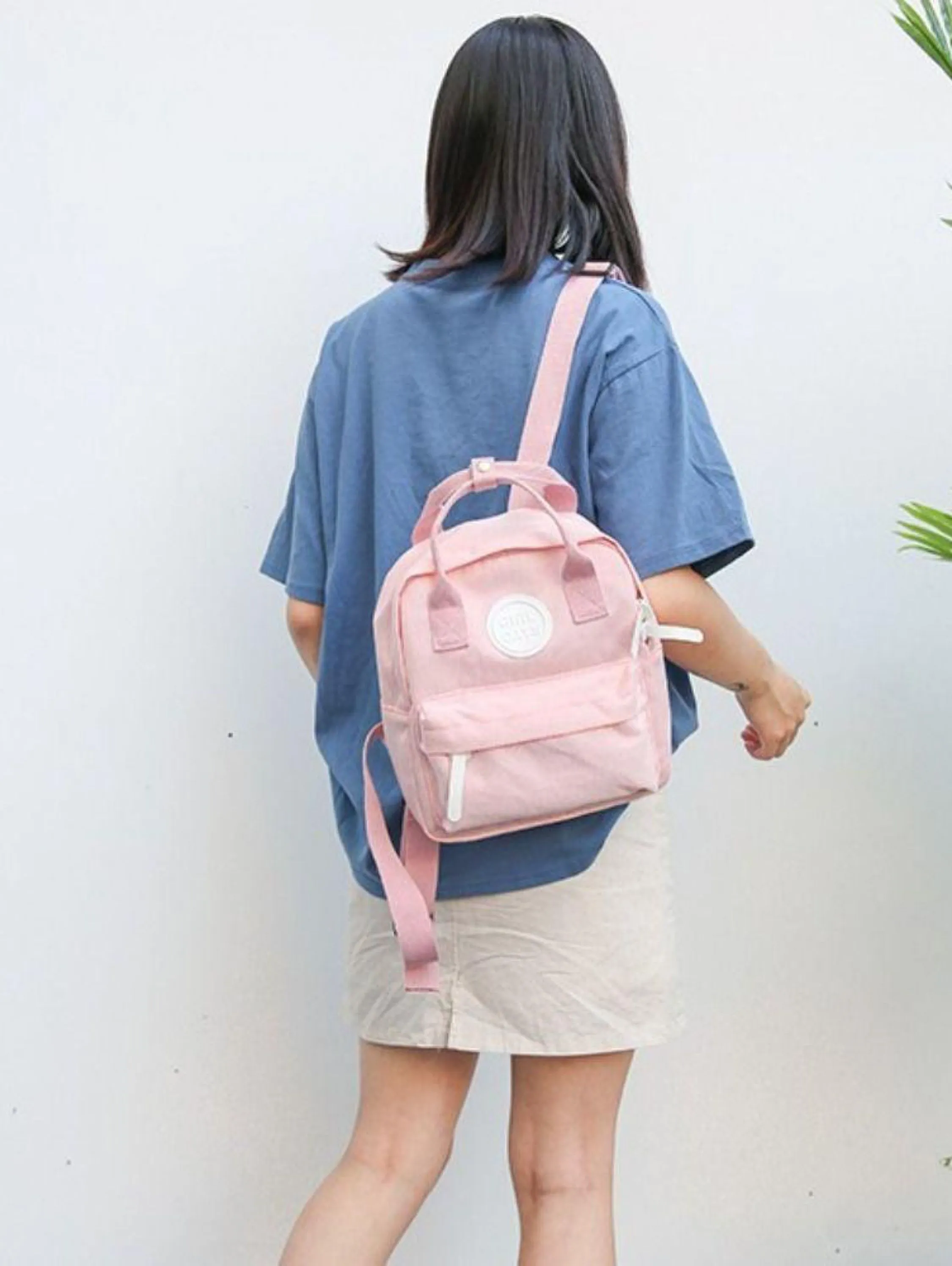 Mochila Multifuncional para Escolas e Passeio  De Lona Colorida , Mini Portátil Com Alça  Ajustável#9913#