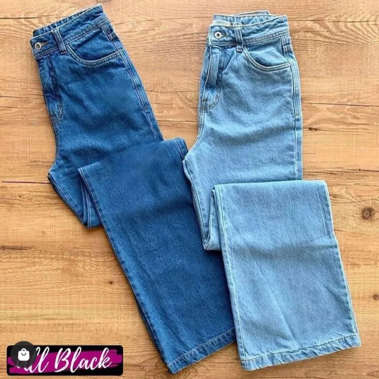 Wide leg jeans