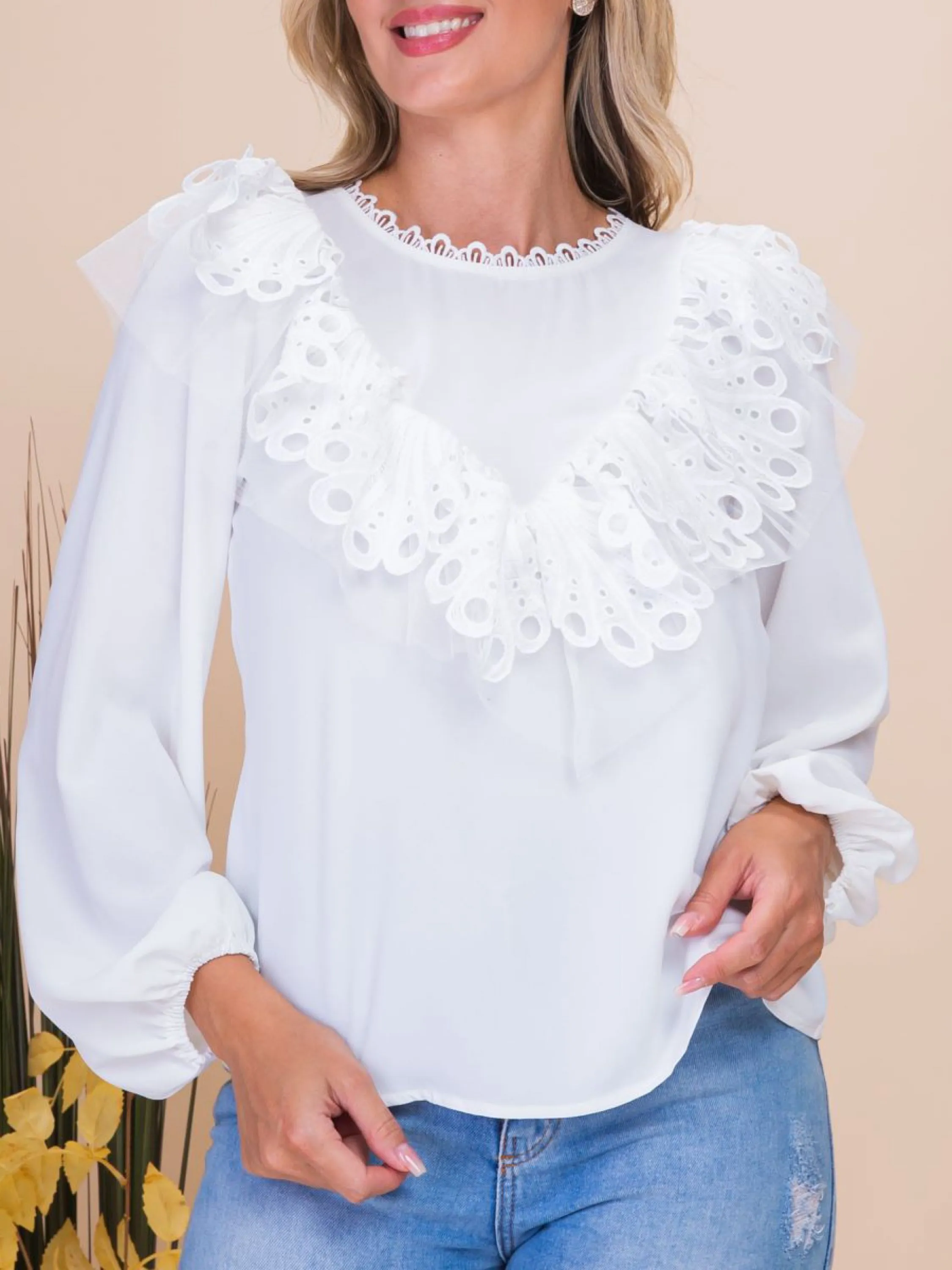 Blusa feminina importado manga longa pmg AM7245