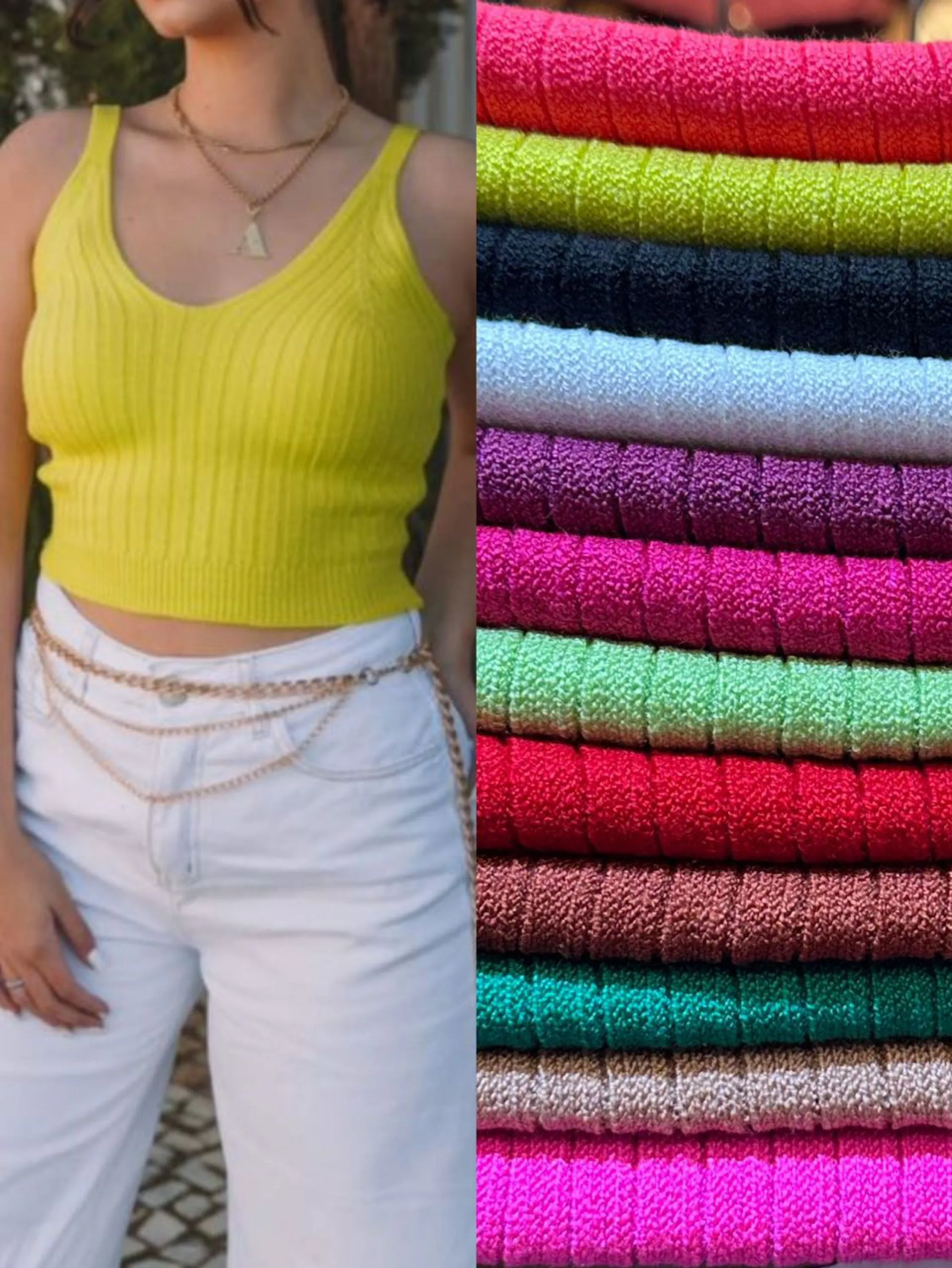 Cropped regata feminina