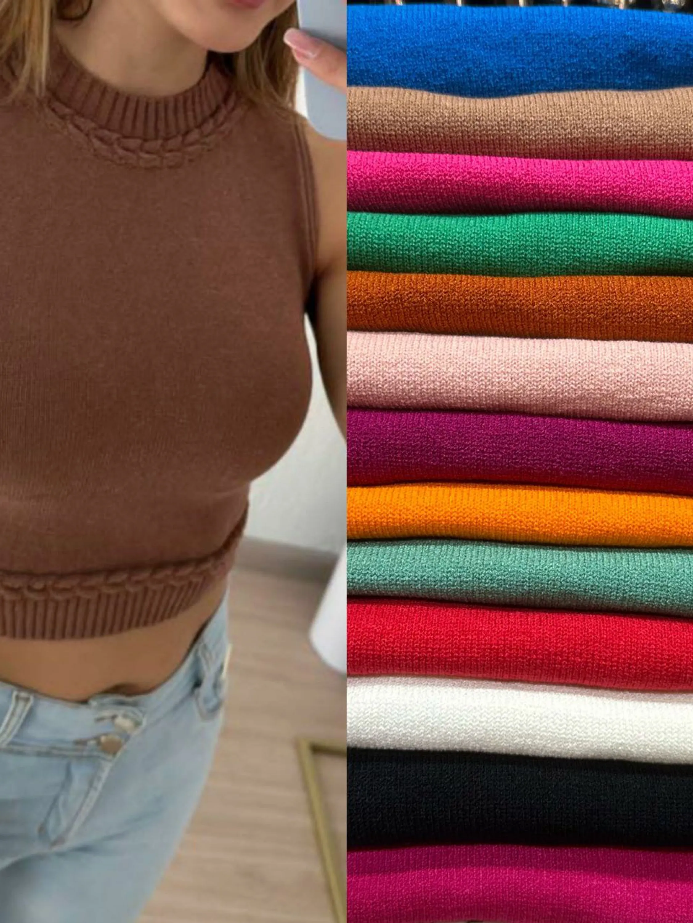 Cropped feminino regata