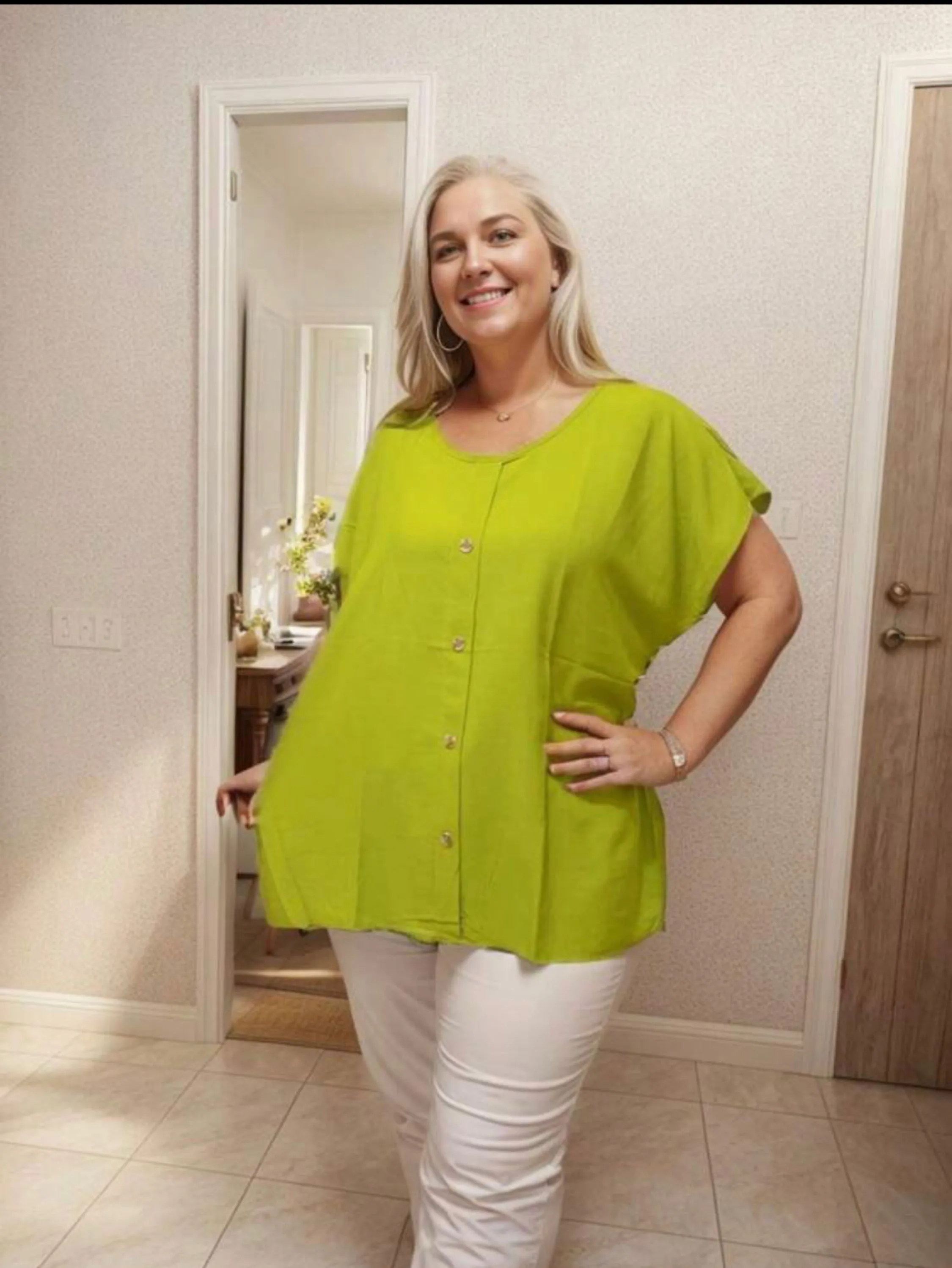 Camisa plus size feminina