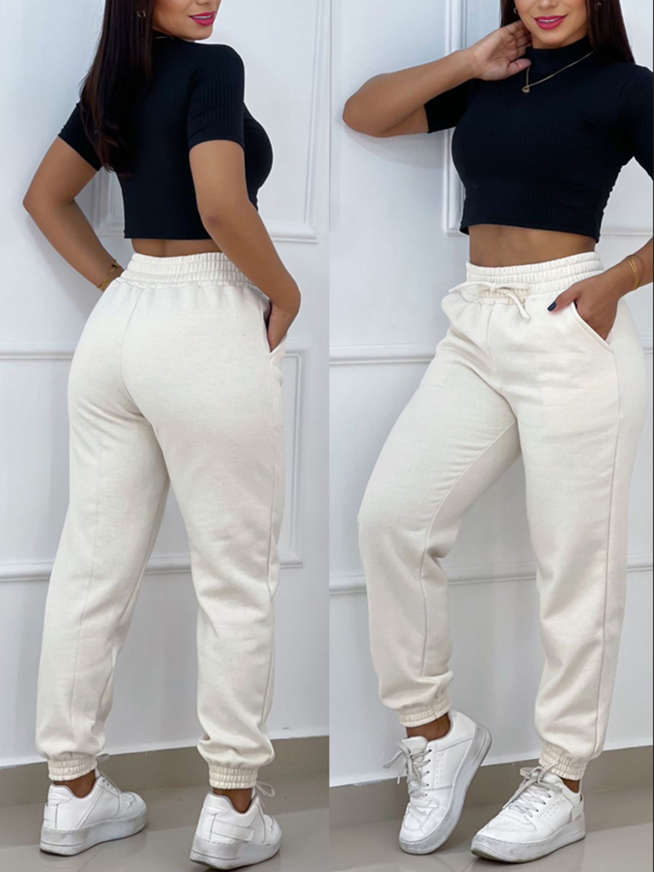 Calça jogger moletom  C3877