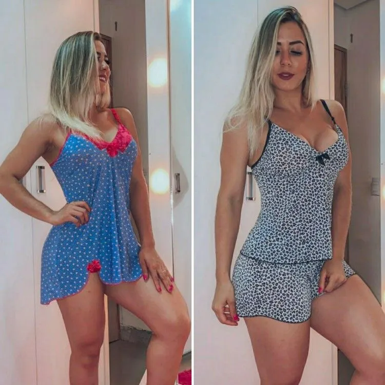 Short Doll + Camisola ( Kit com 10 peças)