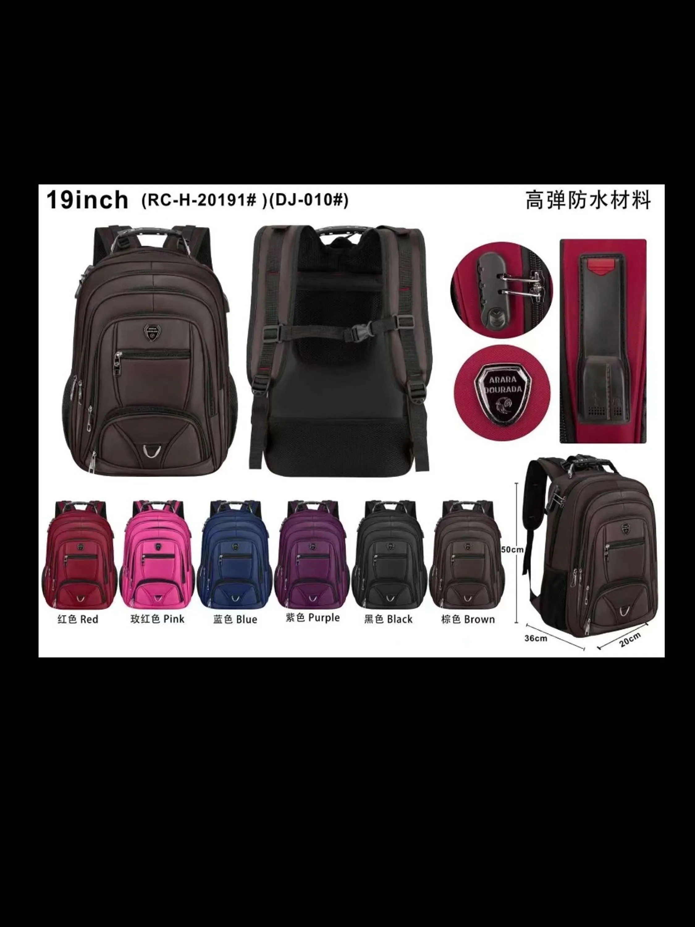 RC20191 Mochila unissex