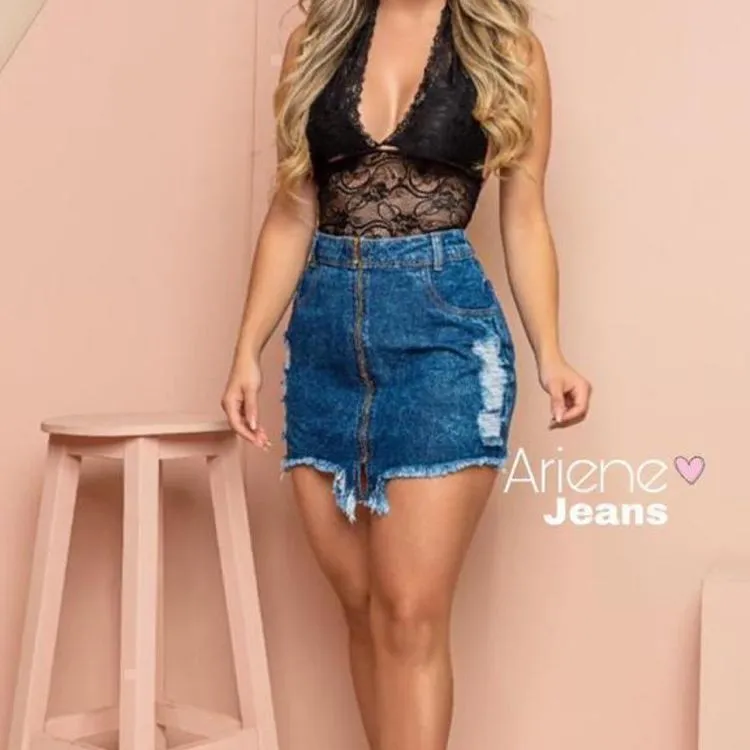 SAIA JEANS FEMININA CHEFONA ZIPER