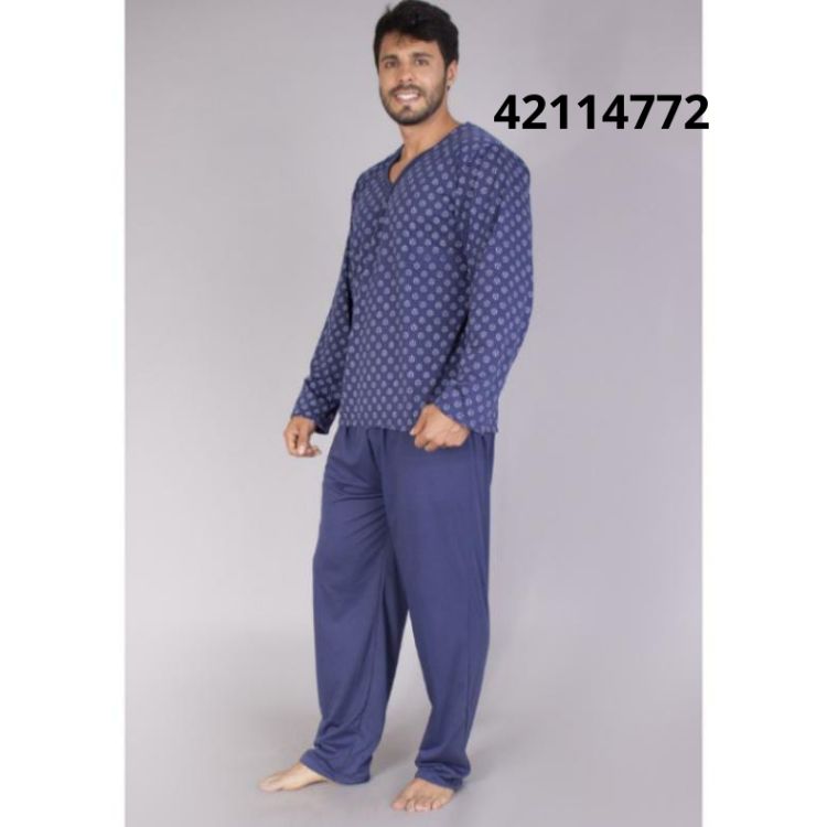 Pijama Manga Longa Masculino 42114772 0110