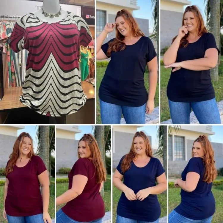 Blusa T-shirt Plus Size 2505