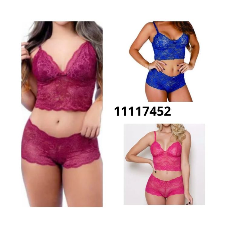 Conjunto Lingerie Espera Marido Sem Bojo 11117452 1208