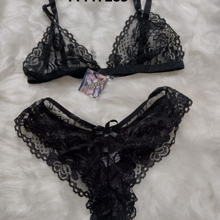 Conjunto Lingerie De Renda 11117285 3105