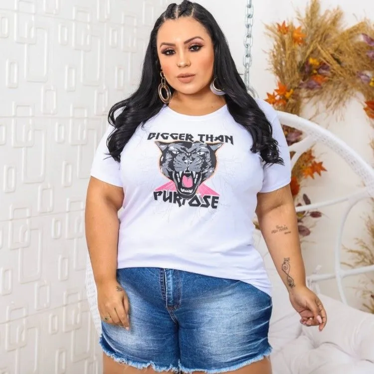 Camiseta Feminina Plus Size