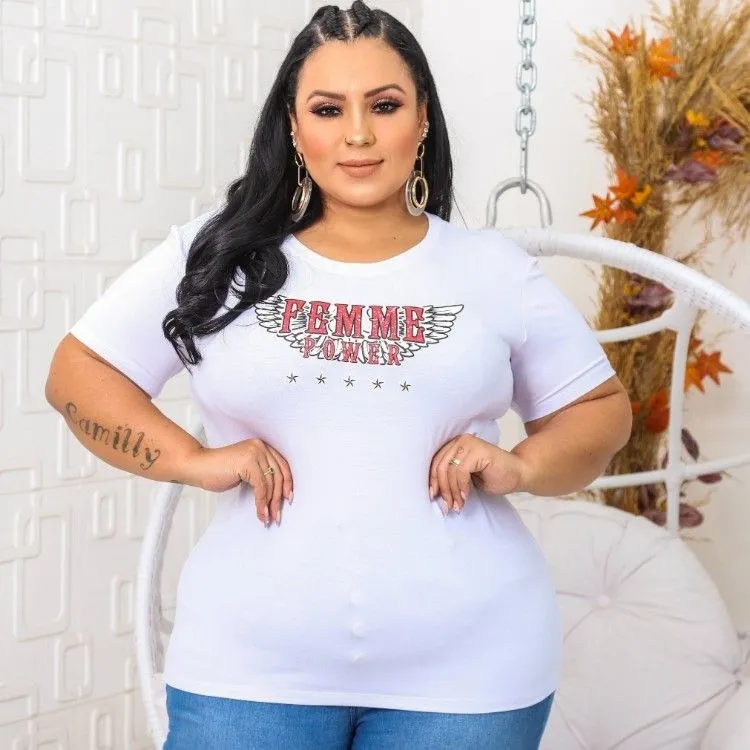 Camiseta Feminina Plus Size