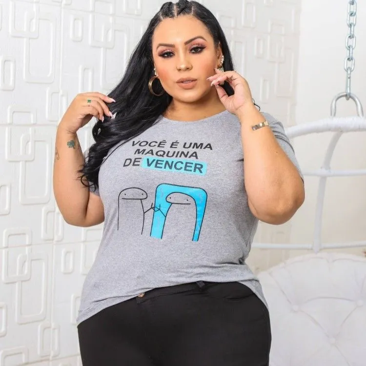 Camiseta Feminina Plus Size