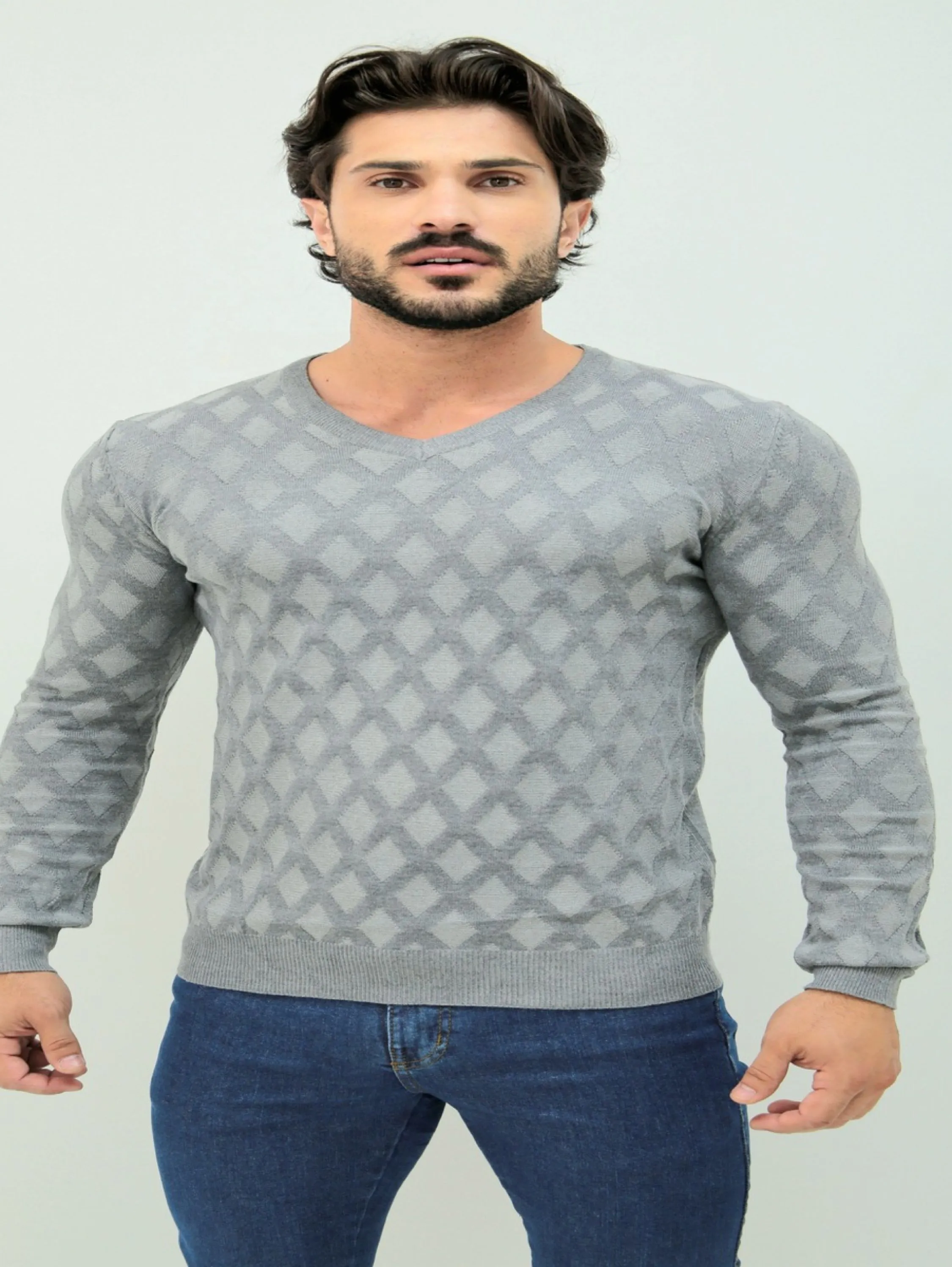 Suéter masculino blusa