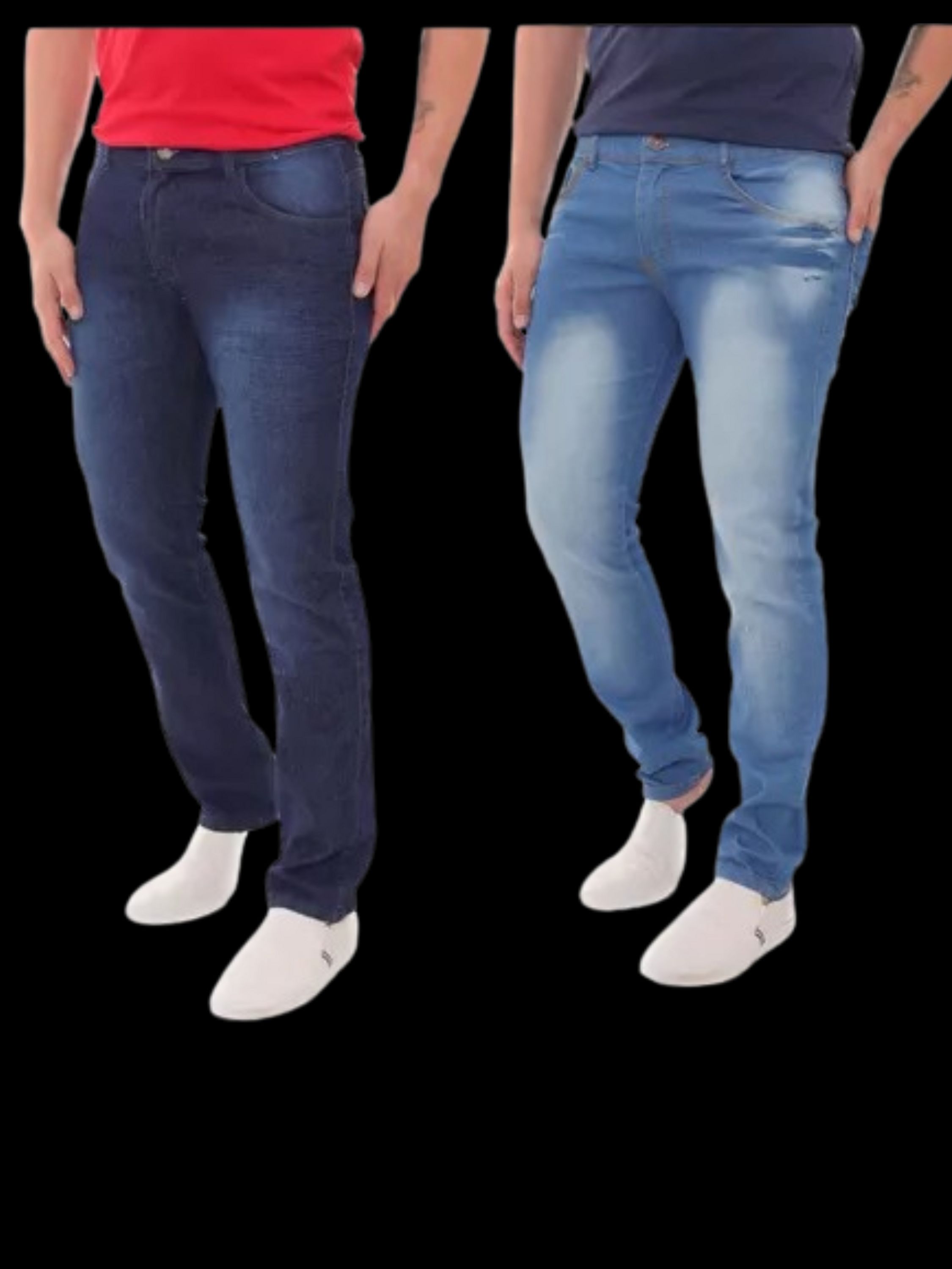 Calça jeans Masculina Kit 2 peças