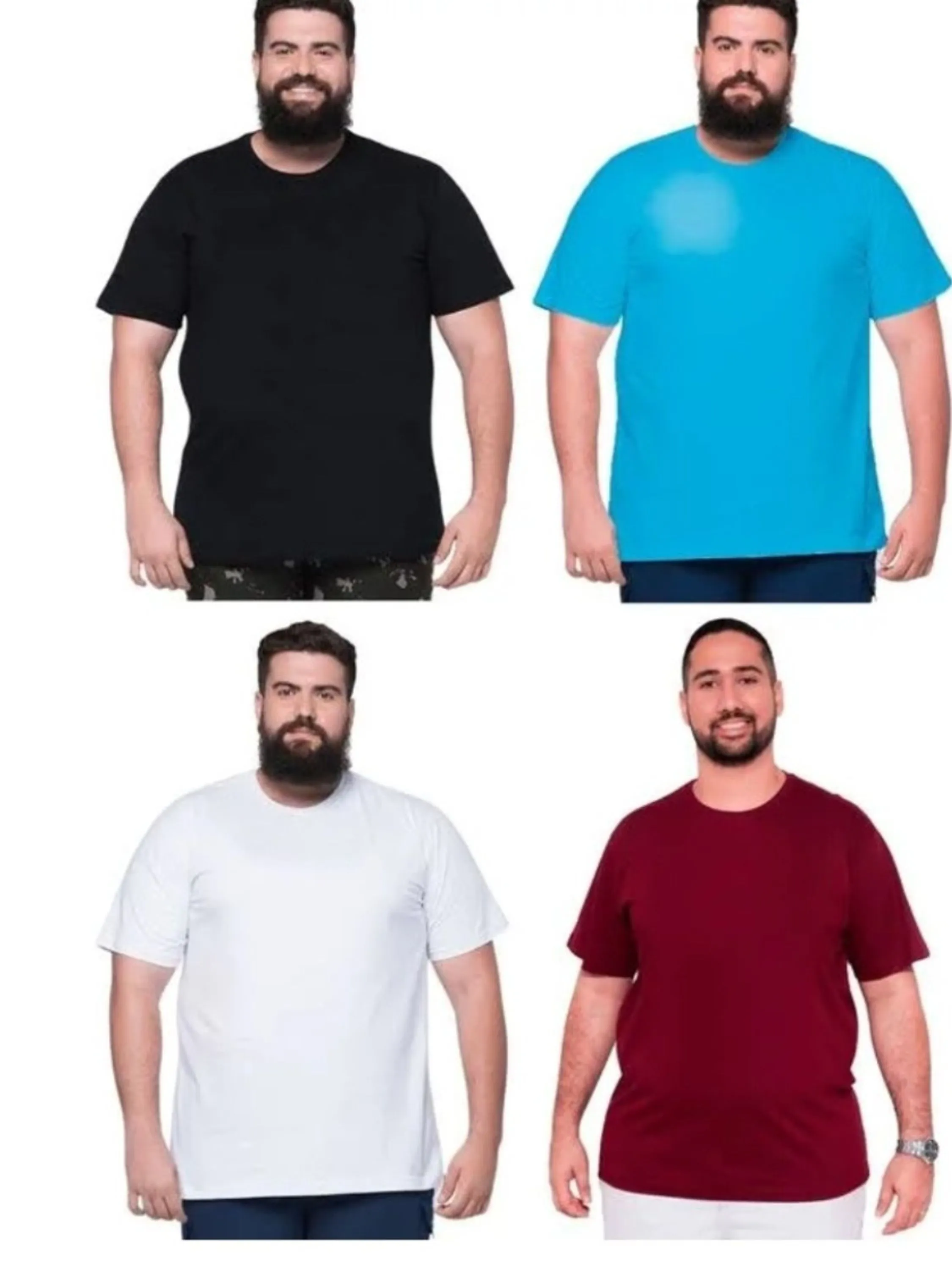 Camiseta masculina plus