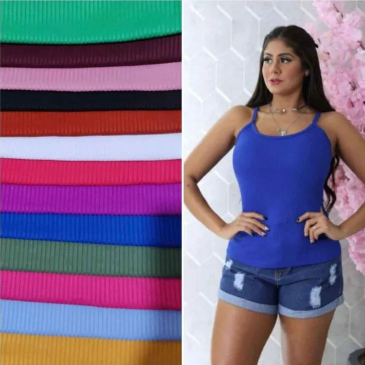 Blusa regata canelada