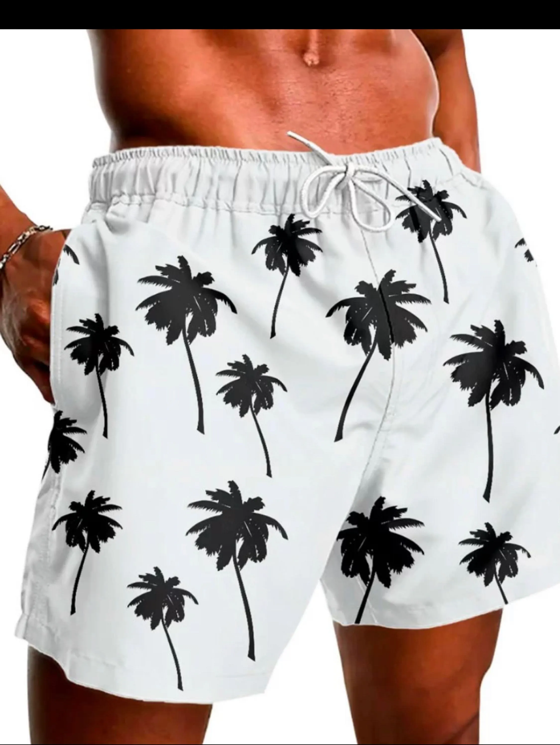 Short estampado tecido