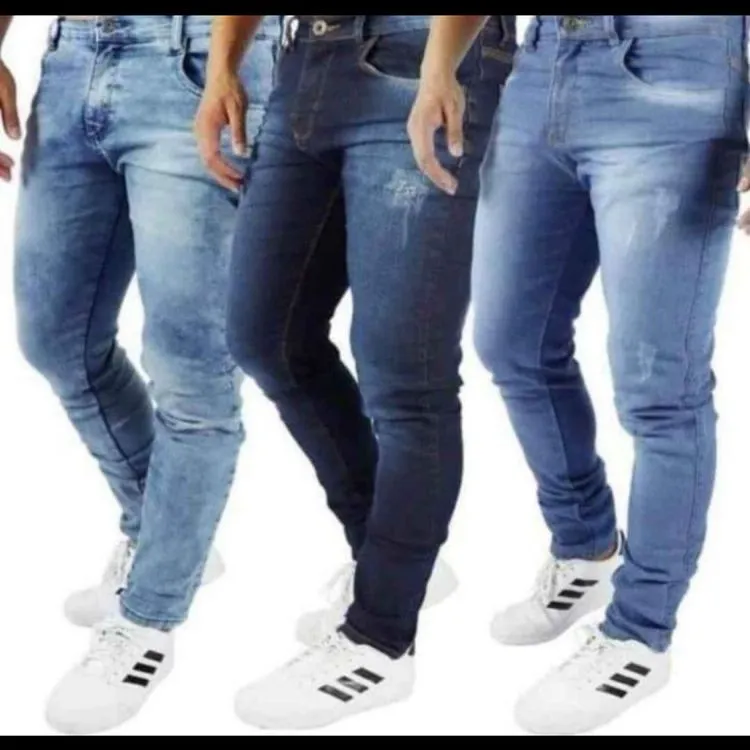 Calça jeans masculina com elastano