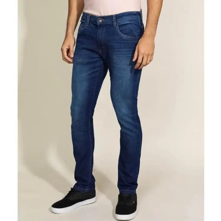 Calça masculina jeans básica