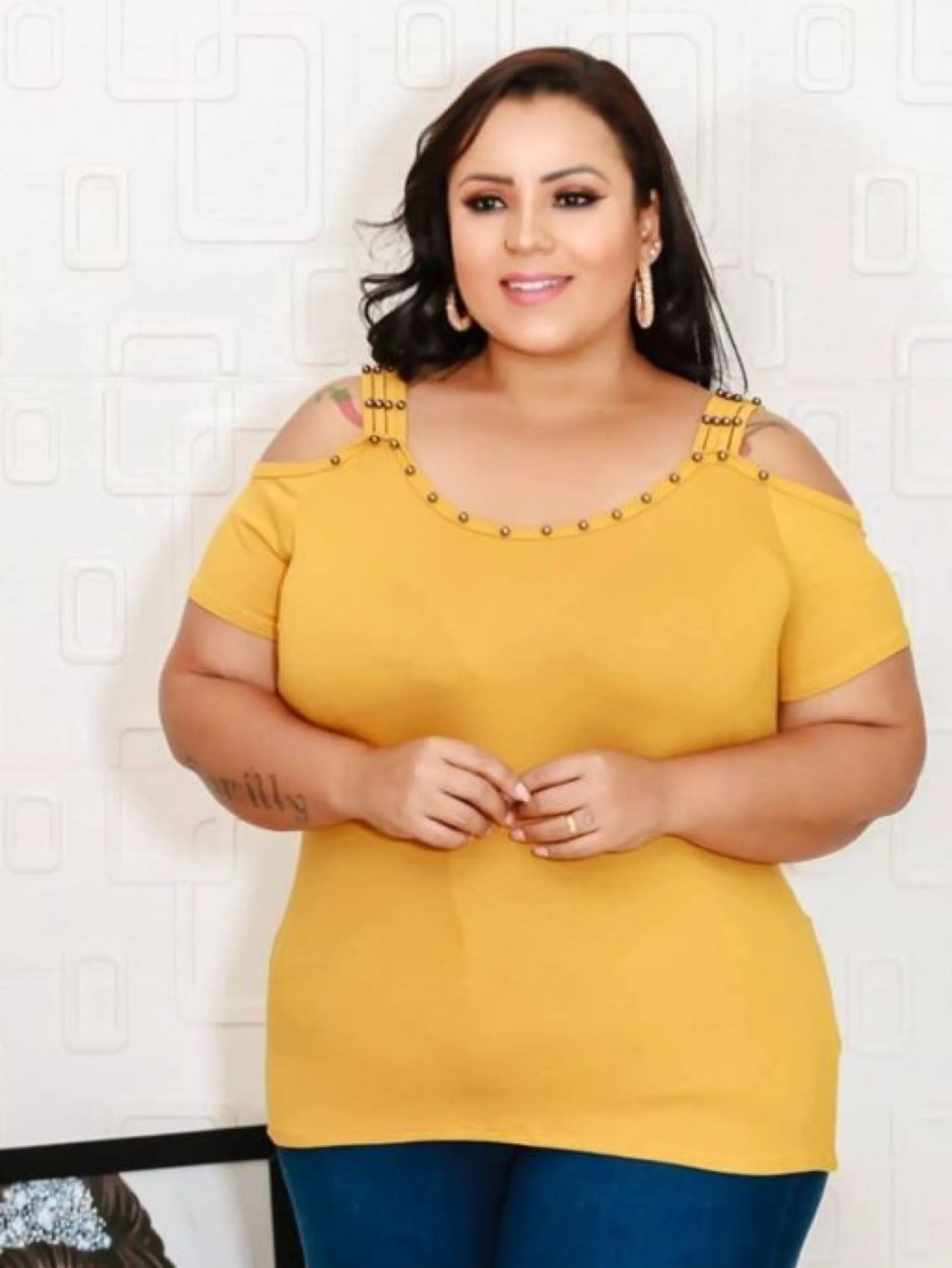 Blusa plus size cigana