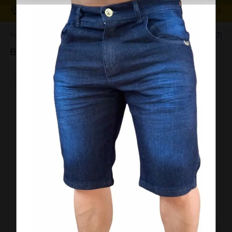 Bermuda jeans masculina