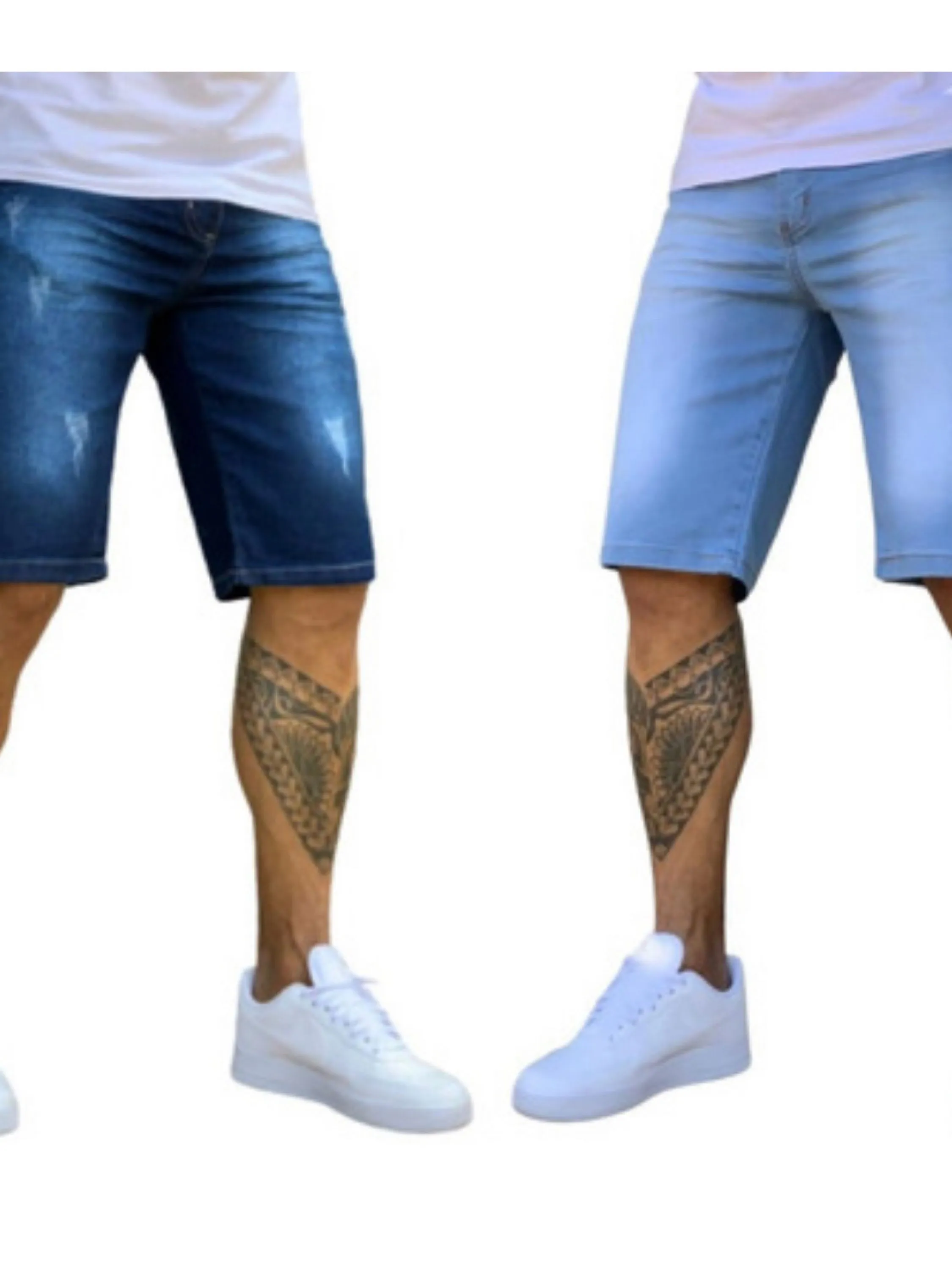 Bermuda jeans masculina