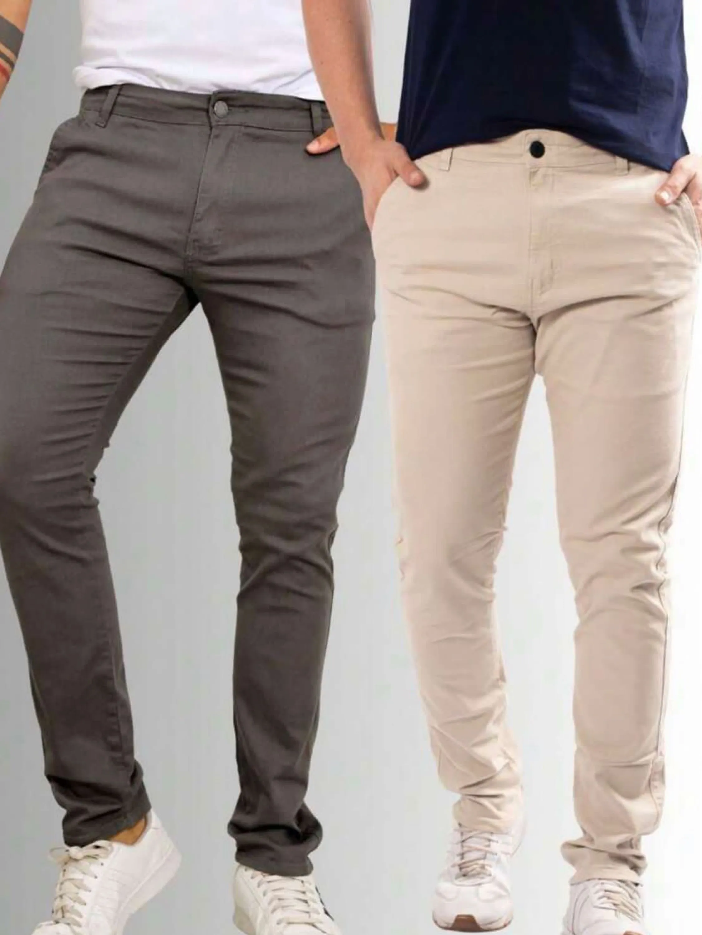 Calça de sarja masculina