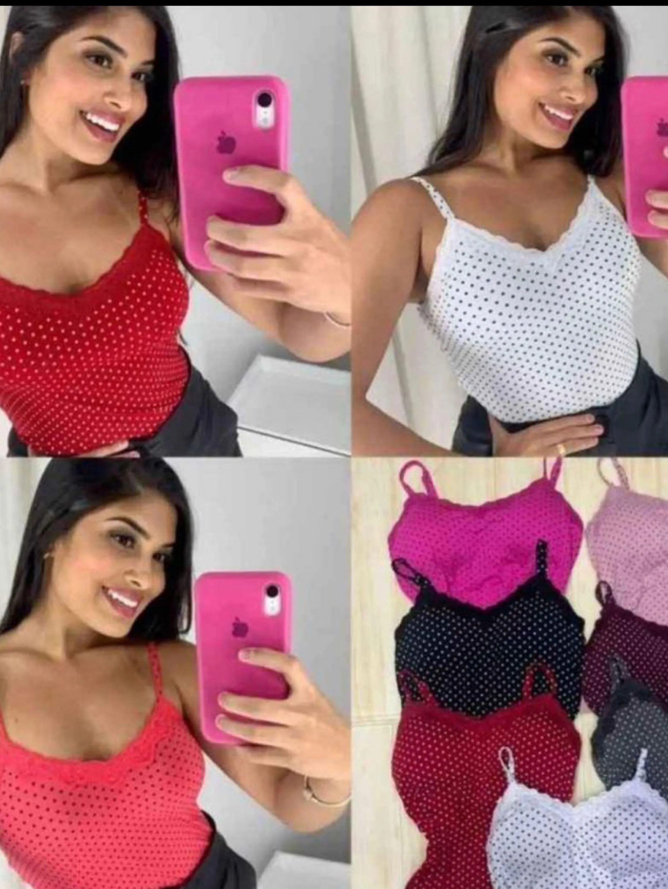 Blusa alça fina com bojo